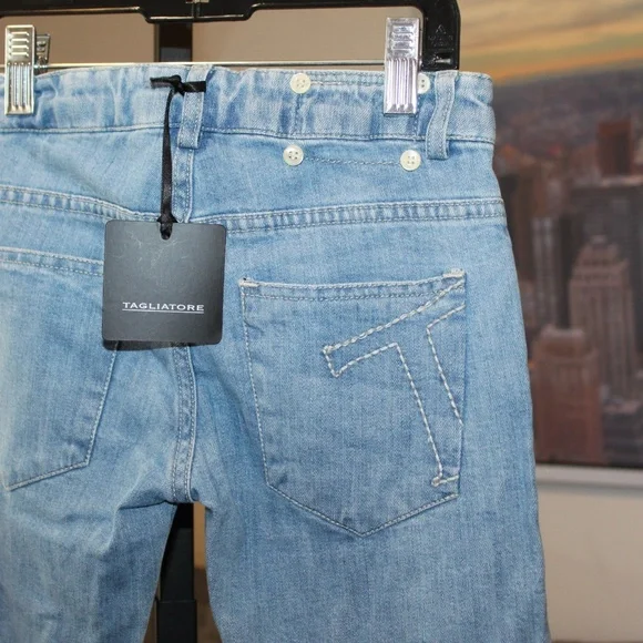Tagliatore Five Pocket Kids Light Wash Denim.Belt Hoops.Sz. XS/6
